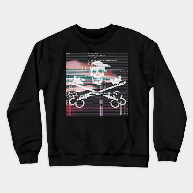 Cyberpunk Pirate Crewneck Sweatshirt by The Libertarian Frontier 